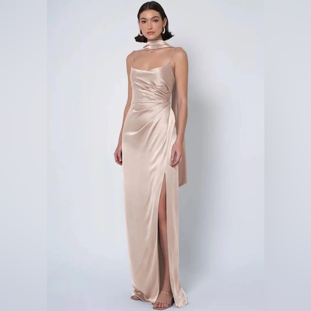 Jenny Yoo Wren Gown with Scarf